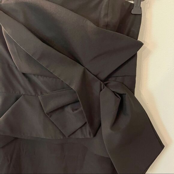 NWT Black size 8 Black and white formal strapless professional dress - Picture 4 of 8